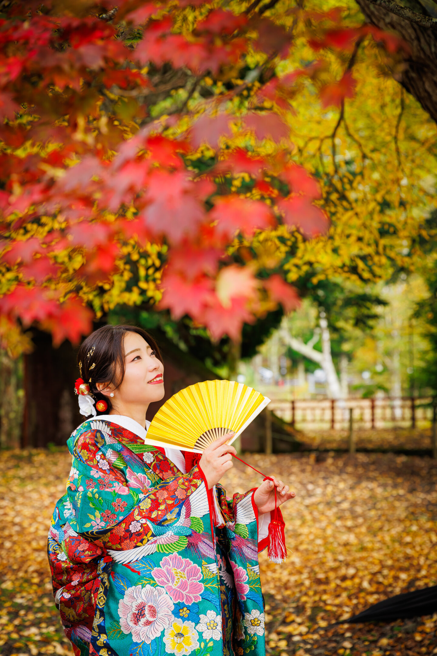 中禅寺立木観音の桂と色打掛